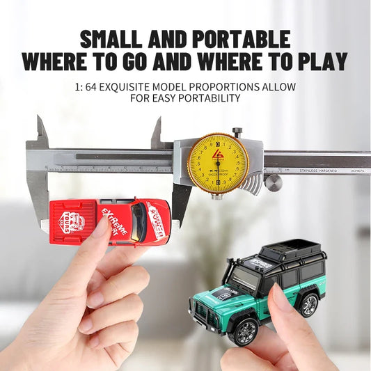 1:64 Mini Alloy RC Car – Green Model 6601