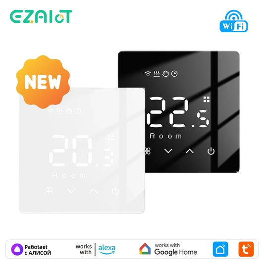 WiFi Thermostat for Electric Floor Heating Water/Gas Boiler Smart Tuya Programmable Temperature Controller Google Home Alexa