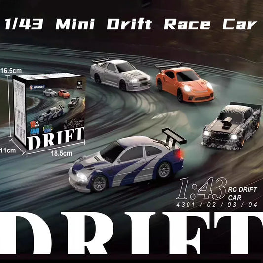 1:43 Scale 2.4GHz 4WD Mini RC Drift Racing Car