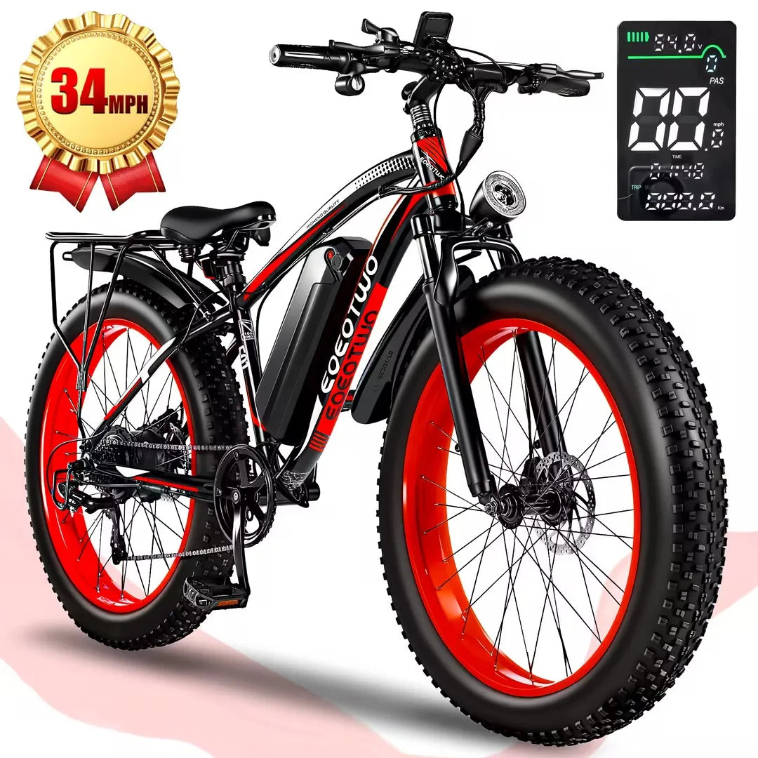 1500W Peak 48V Fat Tire Electric Bike | GYZMOGENIX