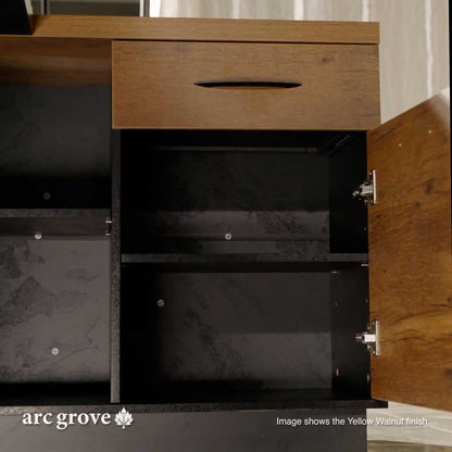 Linton L-Shaped Executive Desk with Storage