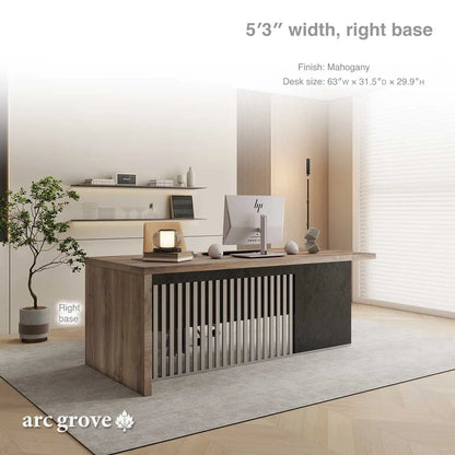 Croft Compact Executive Desk with Cable Management