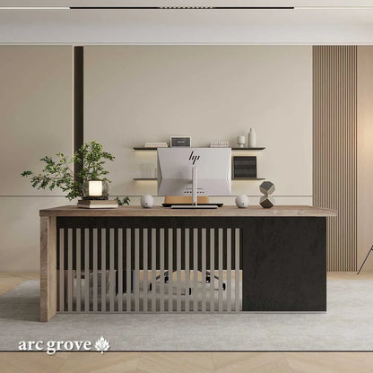 Croft Compact Executive Desk with Cable Management