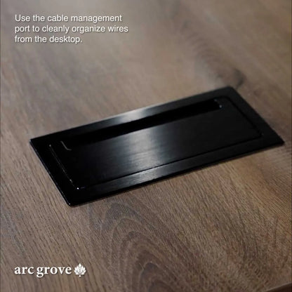 Croft Compact Executive Desk with Cable Management