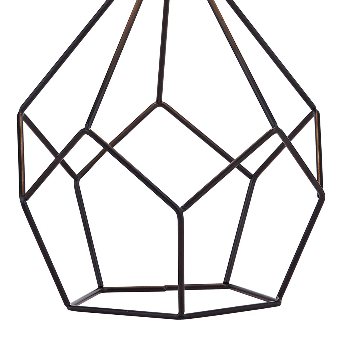 Modern Forged Iron Table Lamp, 19-Inch, Black with Rotary Switch