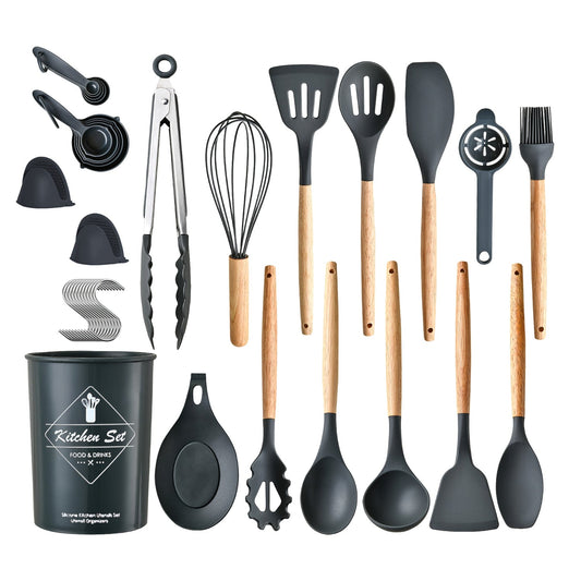 35-Piece Kitchen Cooking Utensil Set with Holder