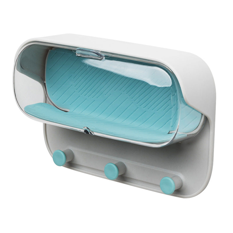 Wall-Mounted Bathroom Storage Box with Protective Lid