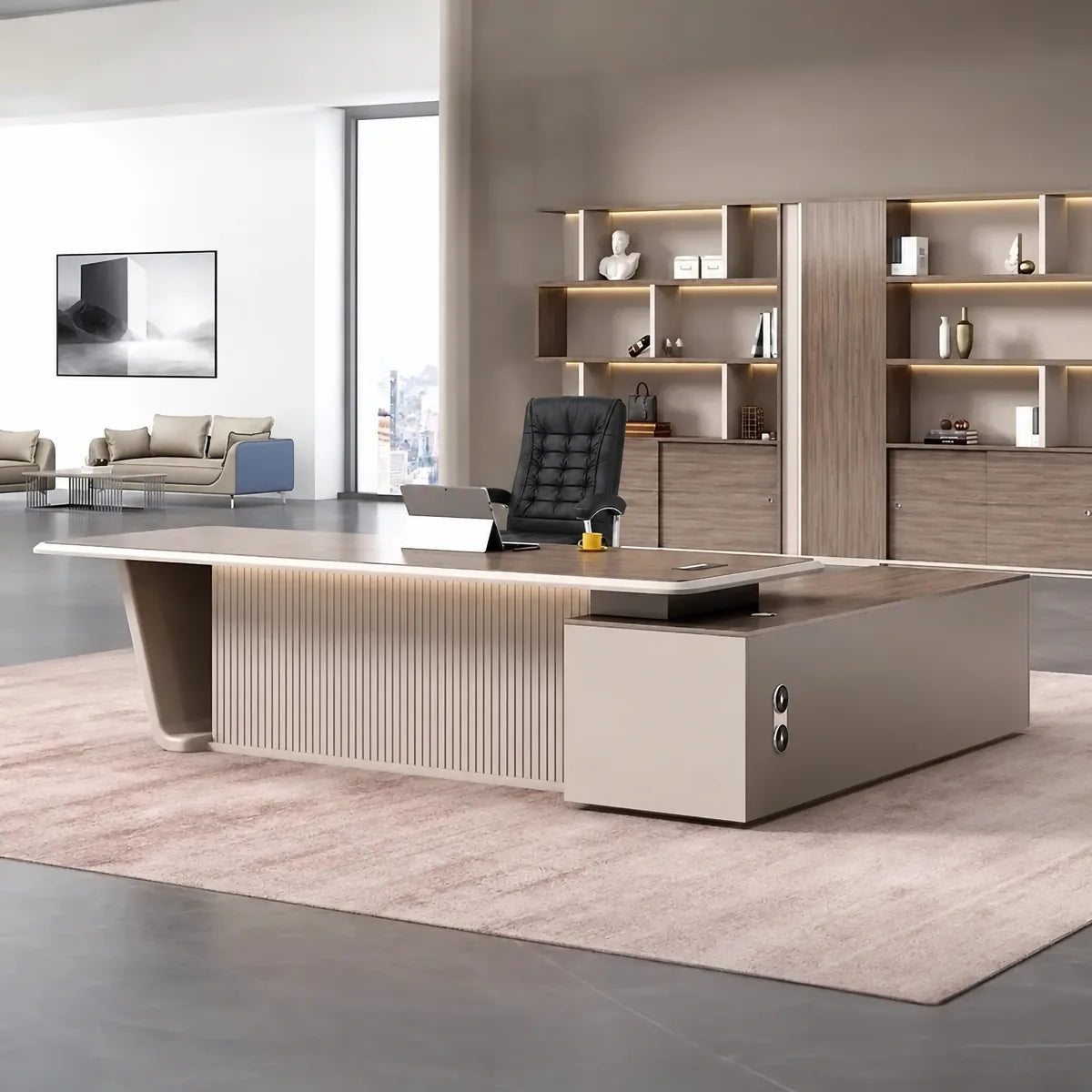 Brimley · Modern L-Shaped Executive Desk