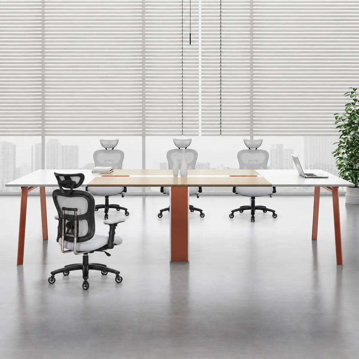Comity · White Collaborative Meeting Table