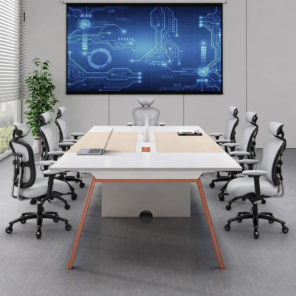 Comity · White Collaborative Meeting Table