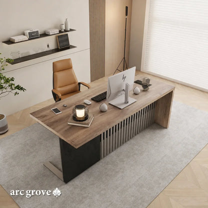 Croft Compact Executive Desk with Cable Management