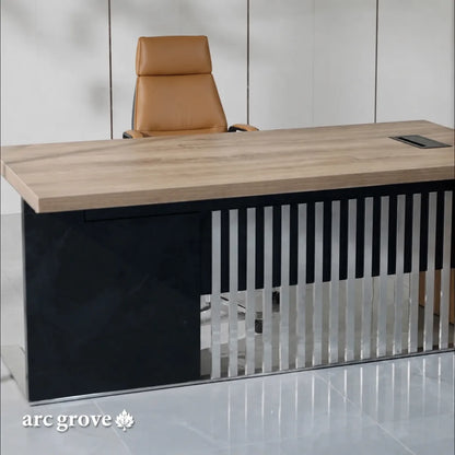 Croft Compact Executive Desk with Cable Management