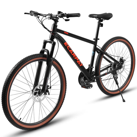 24-Inch TrailLite Youth & Adult Mountain Bike – 21-Speed, Red/Black
