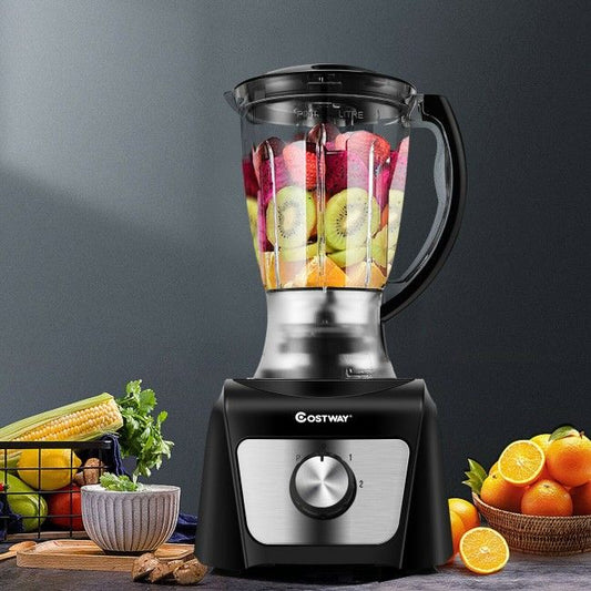 500W 8-Cup Food Processor with 3 Blades and Pulse Control
