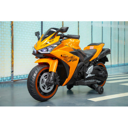 Kids Motorcycle 12V Motorcycle For Kids 3 4 5 6 Years Boys Girls 12v7ah Kids Motorcycle Ride On Toy With Training Wheels Manual Throttle  Drive By Hand Lighting Wheels