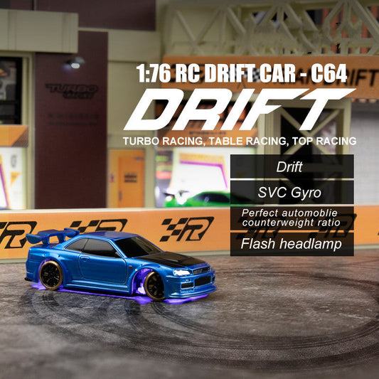 Turbo Racing C64 1:76 RC Drift Car with Gyro