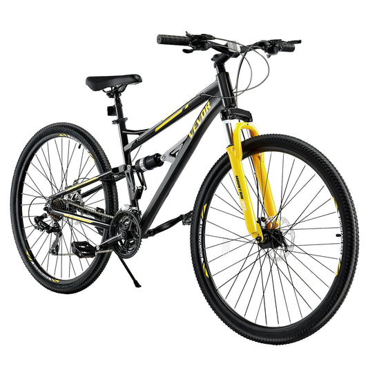 29-Inch Black TrailMax Mountain Bike – 24-Speed, Full Suspension