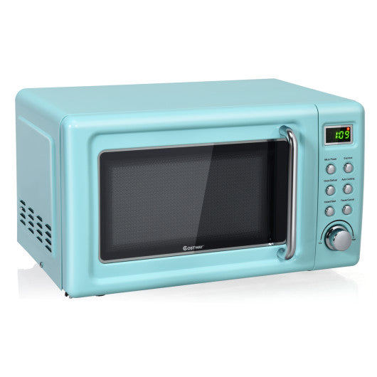 700W Retro Countertop Microwave – Green