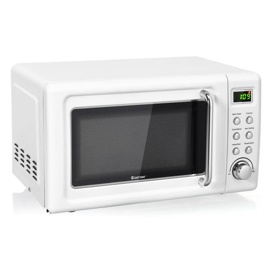 700W Retro Countertop Microwave – Cream, Gold or Green