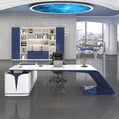 Euclid · Modern L-Shaped Executive Desk