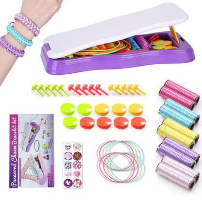 Bracelet Making Kit DIY Arts and Crafts Toys Kids Travel Activity Set Birthday Gifts For 6 7 8 9 10 11 12 Year Old Girls