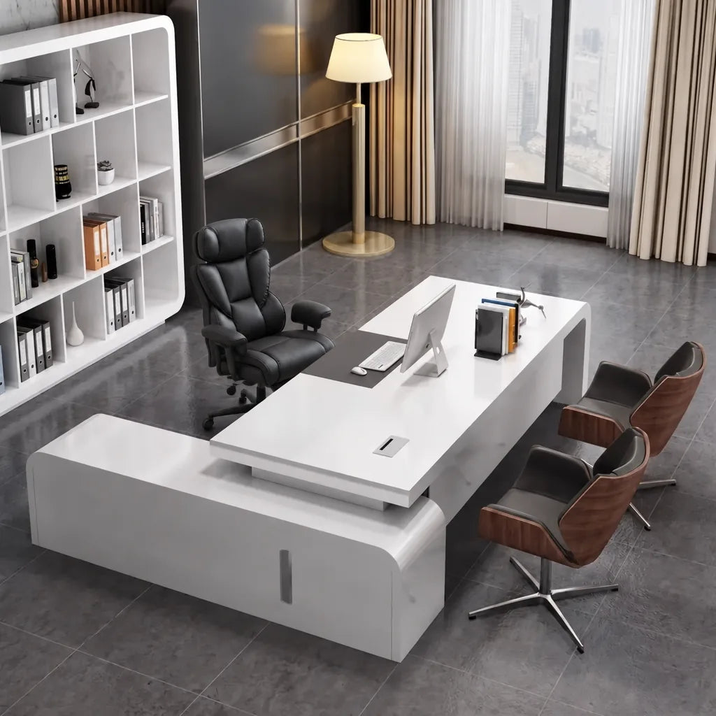 Halcyon · L-Shaped Executive Desk