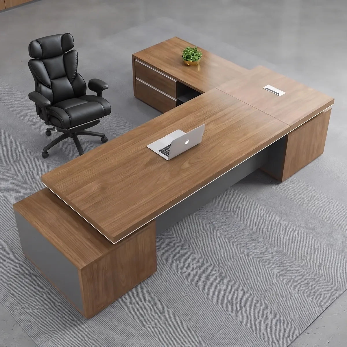 Hewson · Modern L-Shaped Executive Desk