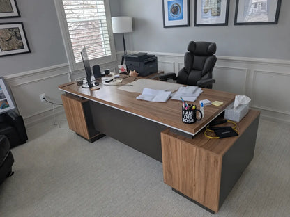 Hewson · Modern L-Shaped Executive Desk