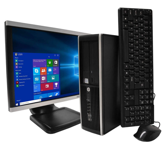 HP Compaq 6300 i5 16GB 2TB Desktop + 24" Monitor