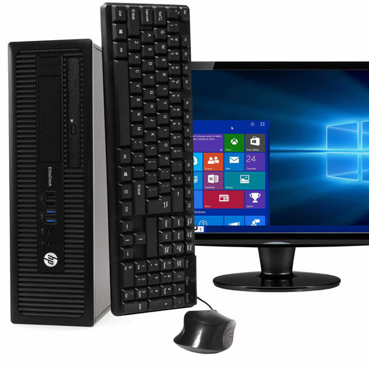 HP EliteDesk 800 G1 i5 32GB 2TB Desktop + 22" Monitor