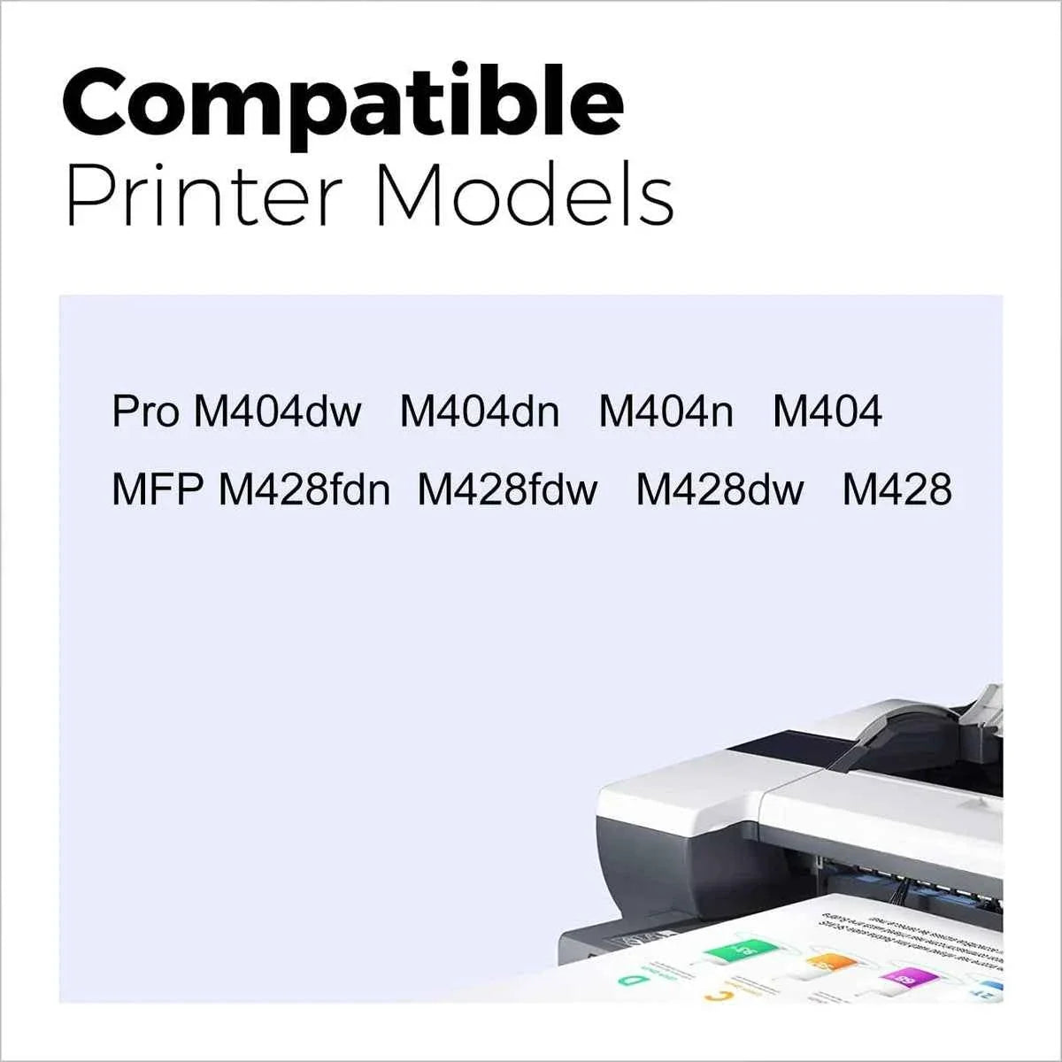 myCartridge Remanufactured Compatible HP 58X CF258X Toner Cartridge with Chip 1-Pack Black | LaserJet Pro M404n · M404dn · M404dw · MFP M428dw · M428fdn · M428fdw · Enterprise M406dn · MFP M430f | 10000 Pages