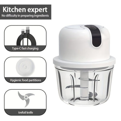 Electric Garlic Chopper Compact Vegetable 350ml