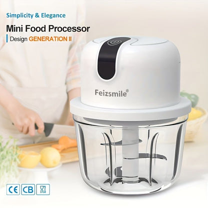 Electric Garlic Chopper Compact Vegetable 350ml