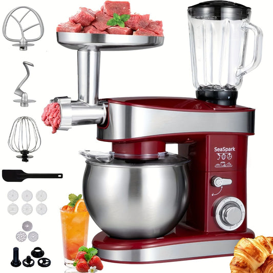 400W Stand Mixer with 6.3-Quart Bowl and Attachments