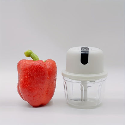 Electric Garlic Chopper Compact Vegetable 350ml
