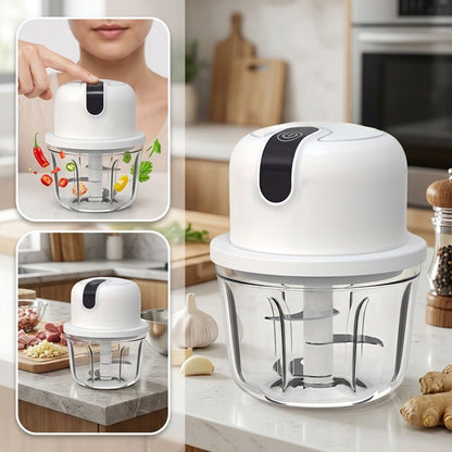 Electric Garlic Chopper Compact Vegetable 350ml