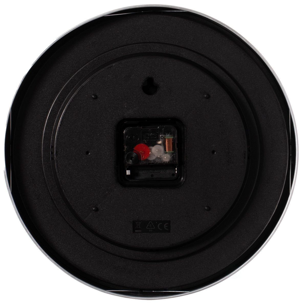 Modern Round Analog Wall Clock Silver