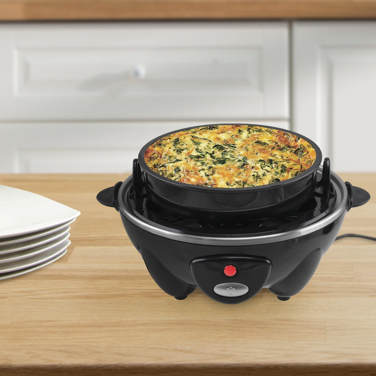 Brentwood Electric 7 Egg Cooker Auto Shut Off Black