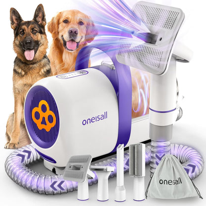 oneisall 4 in 1 Dog Grooming Vacuum Kit CW16016