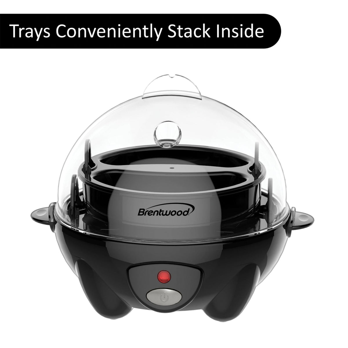 Brentwood Electric 7 Egg Cooker Auto Shut Off Black