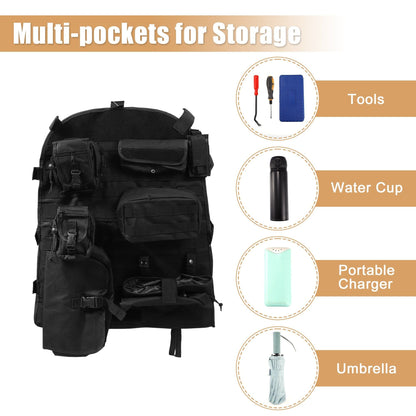 Car Front Seat Back Organizer Storage Bag 7 Pocket for Jeep Wrangler JK JL