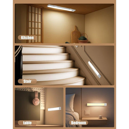 ZXQJRAQ Motion Sensor Under Cabinet Lights Rechargeable 8 Inch
