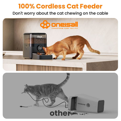 oneisall WiFi Smart Cat Feeder PF06DAU