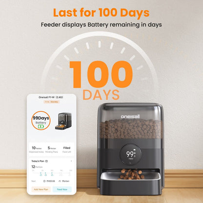 oneisall WiFi Smart Cat Feeder PF06DAU