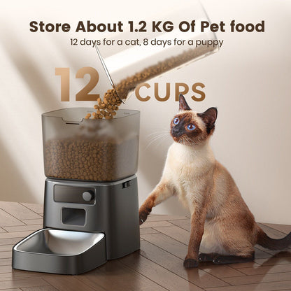 oneisall WiFi Automatic Cat Feeder CW15015