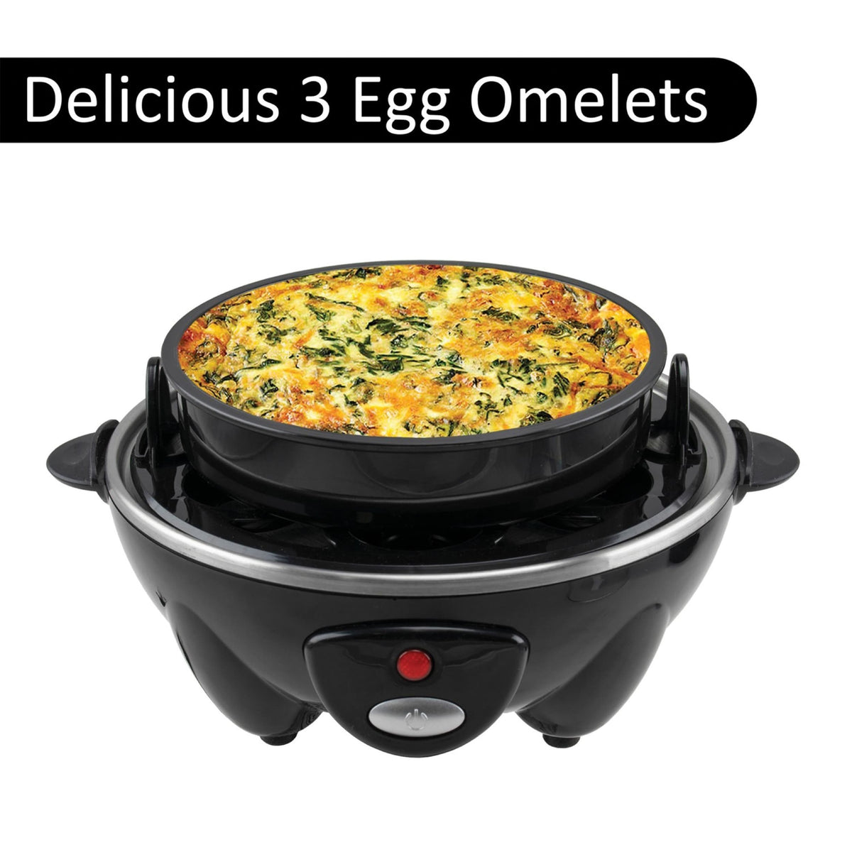 Brentwood Electric 7 Egg Cooker Auto Shut Off Black