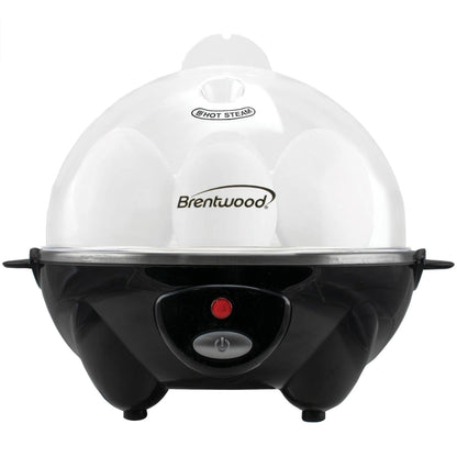 Brentwood Electric 7 Egg Cooker Auto Shut Off Black