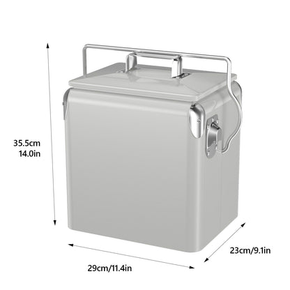 Winado 14 Qt Portable Insulated Ice Chest with Bottle Opener