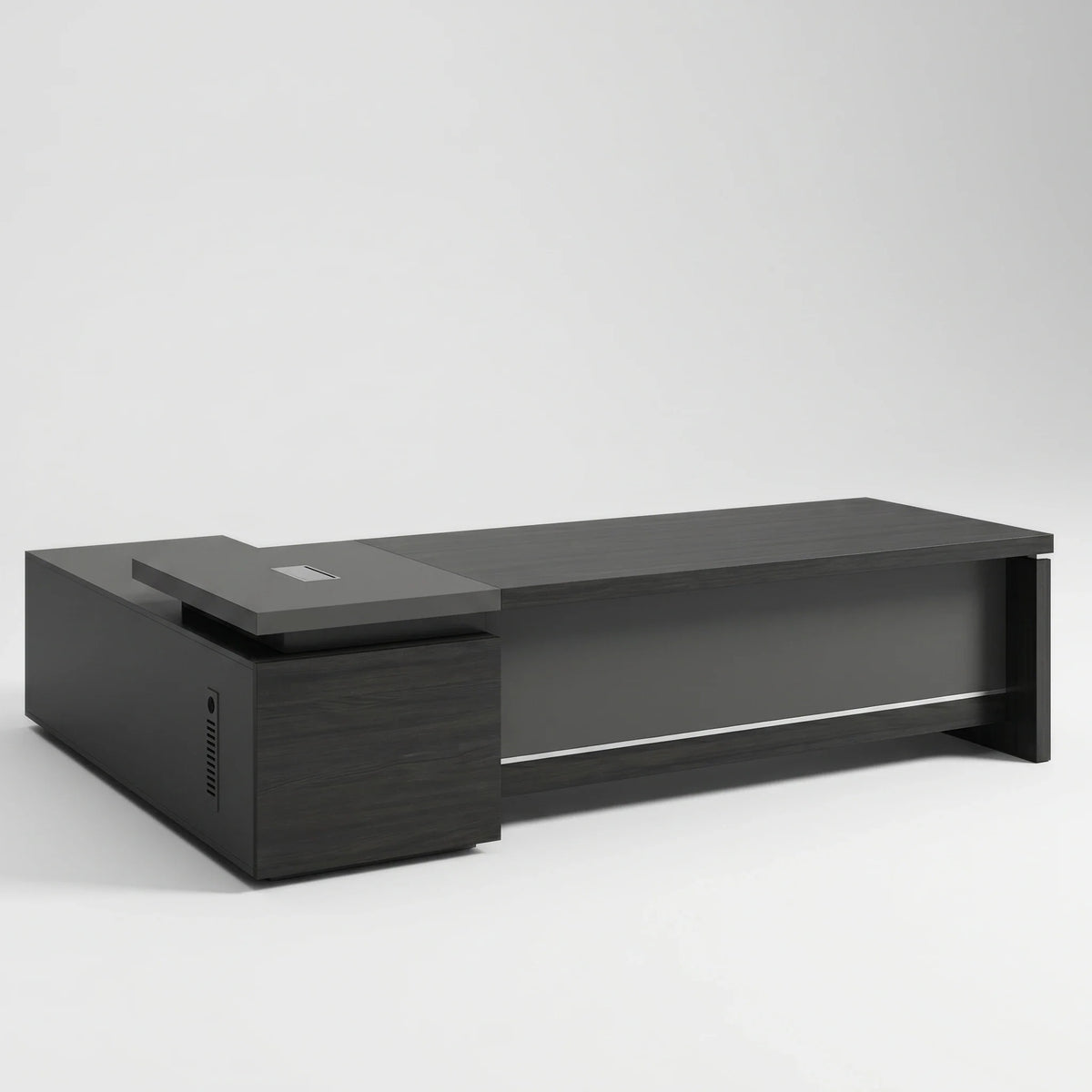 Hershey L-Shaped Executive Desk with Lockable Storage
