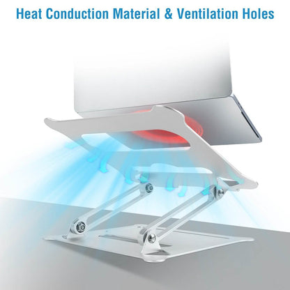 Adjustable Aluminum Laptop Stand with Ventilated Design